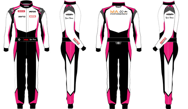 Lady - Karting Suits White Model